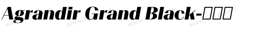 Agrandir Grand Black字体转换